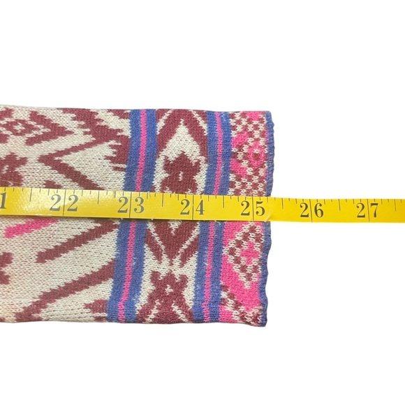 Billabong Southwestern Tribal Open Front Waterfall Cardigan Purple Pink Aztec M - Picture 9 of 10